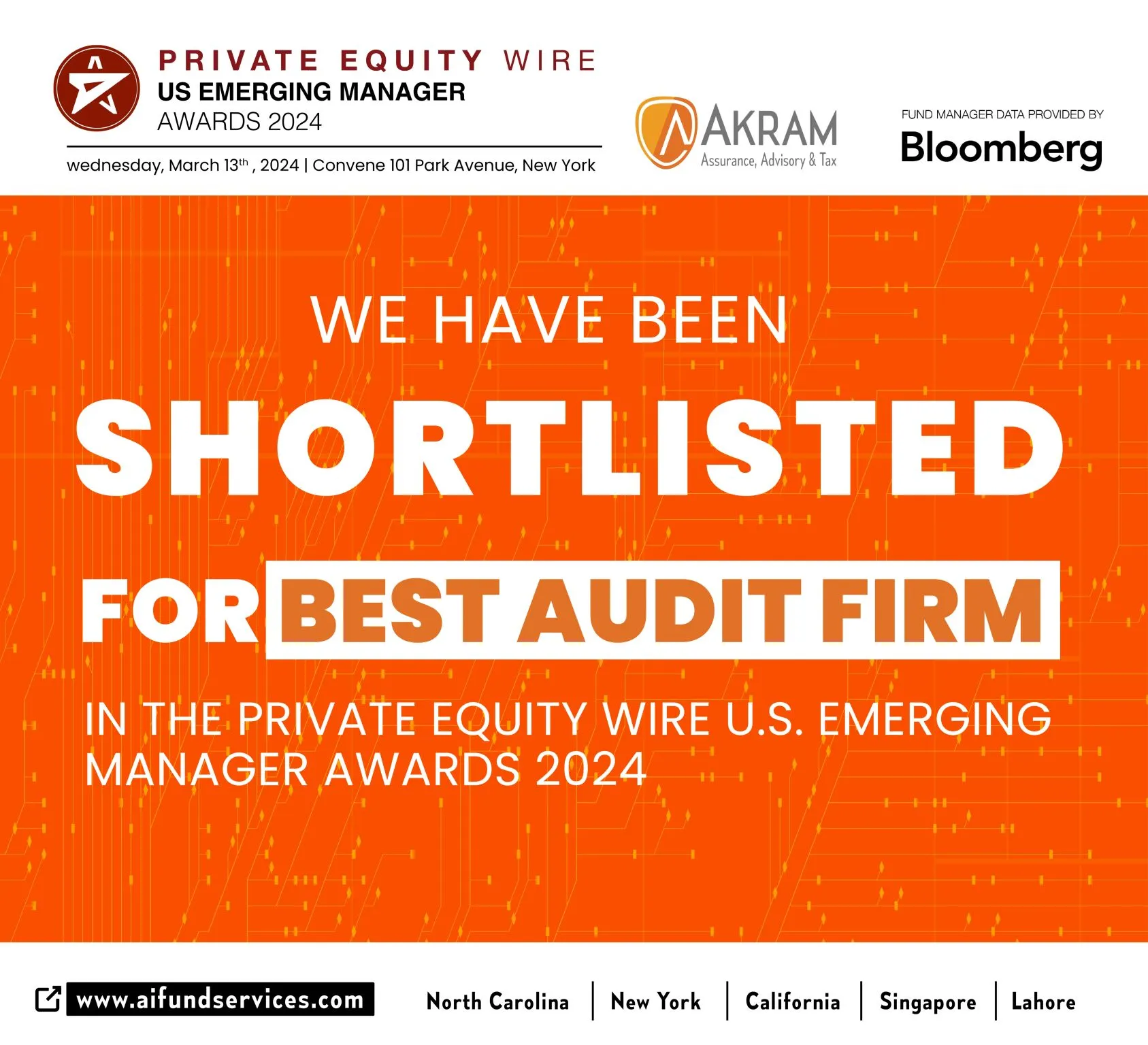 Akram is shortlisted- Hedgeweek and Private Equity Wire Americas Awards 2023