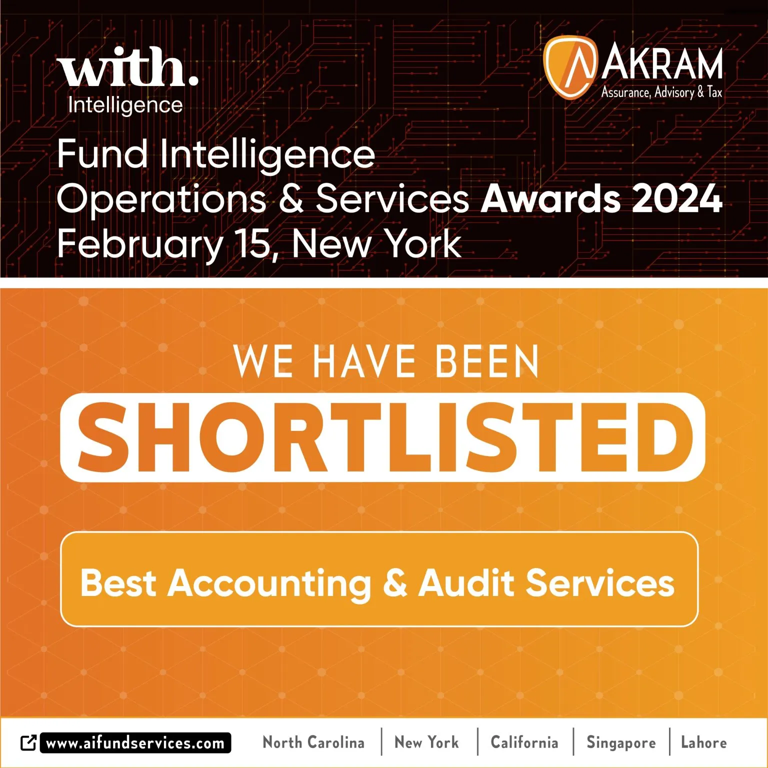 Akram is shortlisted- Hedgeweek and Private Equity Wire Americas Awards 2023