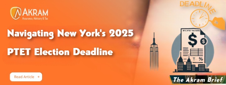 Navigating New York's 2025 PTET Election Deadline